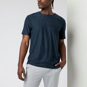 Vuori Men's Navy Heather Strato Tech Tee